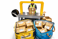 Pathenbot full automatic strapping machine for logistics centers